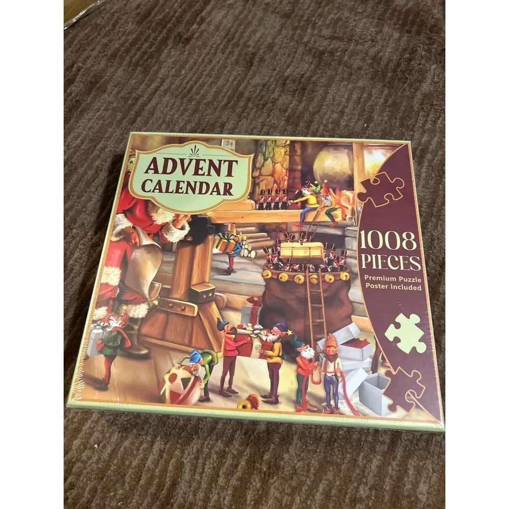 Advent‎ Calendar 1000 Piece Jigsaw Puzzle - Christmas Holiday Family Activity